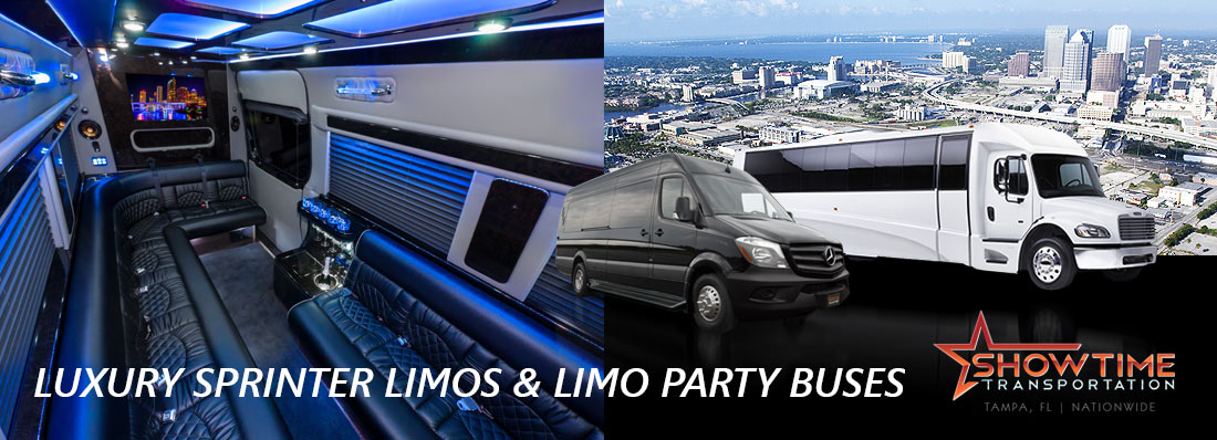 Tampa City Tours by Party Bus or Limo Coach