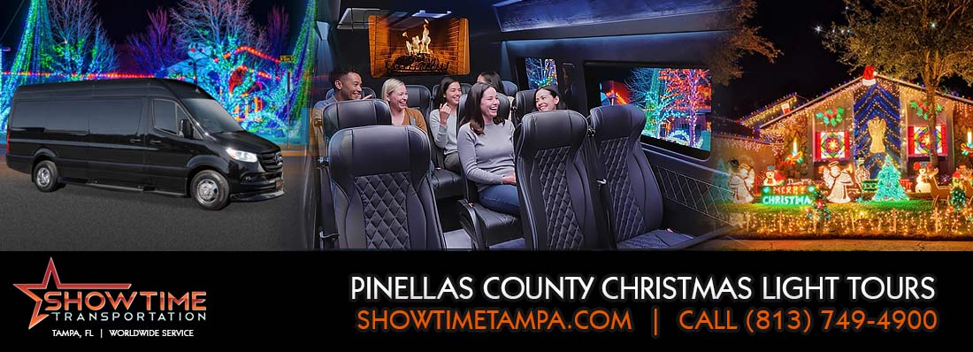 Pinellas Holiday Light Tours, Pinellas Country Christmas Light Tours, Holiday Light Limo Service, Limo Rentals