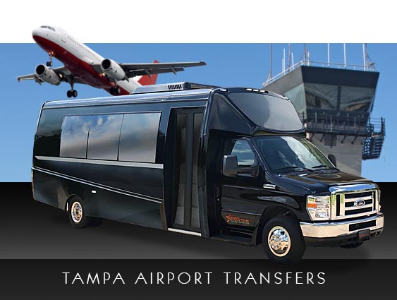 Tampa Airport Shuttle Bus Transportation Services - TPA Airport Group Transportation Shuttle Charters